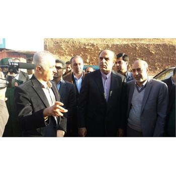 بازدید استاندار کرمانشاه از بیمارستان درحال ساخت پاوه