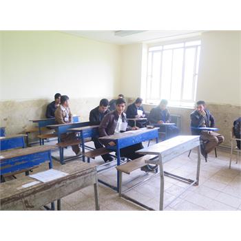 آزمون استخدامی نیروهای خدماتی بیمارستان صحرایی شهرستان ثلاث باباجانی برگزار گردید.