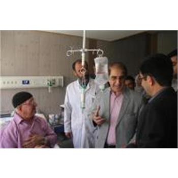 بازدید استاندار کرمانشاه از بیمارستان امام رضا (ع)در ایام آغازین اجرای طرح تحول نظام سلامت