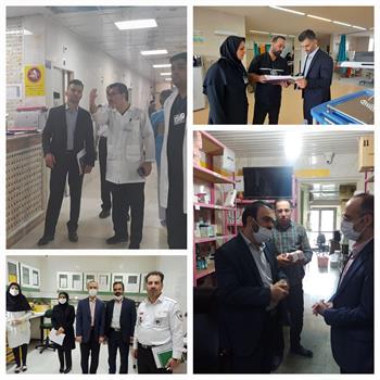 حضور تیم بازرسی ویژه رئیس دانشگاه در شهرستان‌ سنقر و مراکز درمانی شهر کرمانشاه