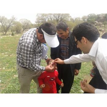 هفته سلامت و ایمنسازی فلج اطفال در گیلانغرب