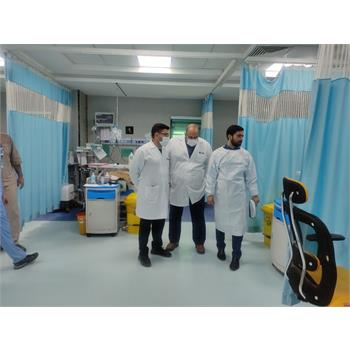 تیم بازرسی ویژه رئیس دانشگاه امروز از  بیمارستانهای امام رضا (ع) و گلستان بازدید کرد