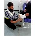 خدمت‌رسانی مستمر تیم درمانی بسیج جامعه پزشکی استان کرمانشاه واورژانس پیش بیمارستانی در درمانگاه علوم پزشکی(اتاق سرد )