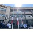 گزارش تصویری آیین برافراشتن پرچم مقدس جمهوری اسلامی ایران در دانشگاه علوم‌ پزشکی کرمانشاه