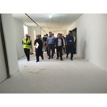 بازدید دفتر منابع فیزیکی وزارت بهداشت از بیمارستان خیرساز شهرستان سرپل ذهاب