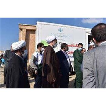 بازدید سرپرست نهاد نمایندگی مقام معظم رهبری دانشگاه از بیمارستان صحرایی در ویژنان گیلانغرب