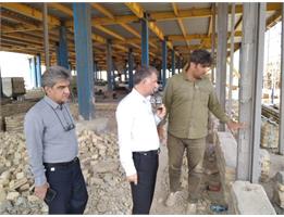 بازدید رئیس دانشگاه علوم پزشکی کرمانشاه از روند اجرای پروژه بیمارستان روانسر