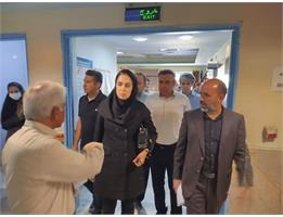 بازدید معاون توسعه مدیریت و منابع دانشگاه از پروژه فاز دوم بیمارستان خیرساز شهداء سرپل‌ذهاب