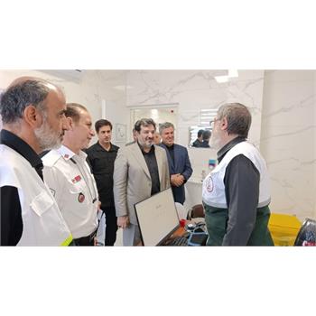 بازدید مدیرکل امور اقتصادی و دارایی استان کرمانشاه از مرکز فوریت‌های پزشکی و خدمات سلامت ثارالله