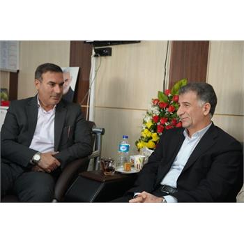 نشست دکتر سروش رئیس دانشگاه علوم پزشکی کرمانشاه با مهندس رحیمی فرماندار شهرستان سرپل‌ذهاب