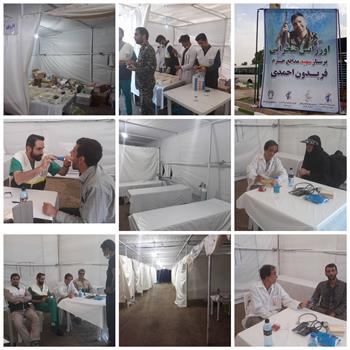 برپایی اورژانس صحرایی در مرز خسروی توسط سازمان بسیج جامعه پزشکی استان کرمانشاه