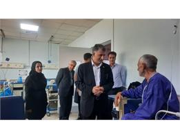 بازدید میدانی رئیس دانشگاه علوم پزشکی کرمانشاه از بیمارستان شهید دکتر چمران کنگاور