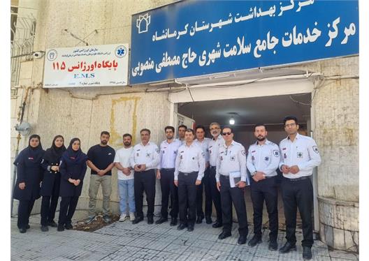 تجلیل از تلاشگران خط مقدم نجات، حضور رئیس دانشگاه در جمع کارکنان اورژانس ۱۱۵