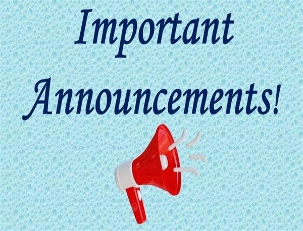 Announcements