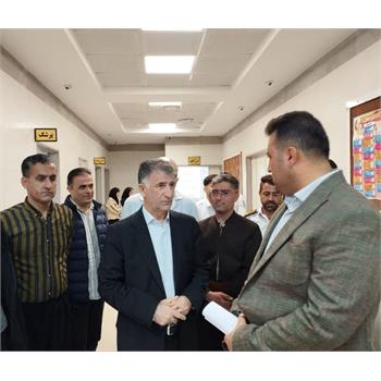 بازدید رئیس دانشگاه علوم پزشکی از مرکز جامع سلامت روستایی و پایگاه اورژانس چم زرشک