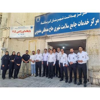تجلیل از تلاشگران خط مقدم نجات، حضور رئیس دانشگاه در جمع کارکنان اورژانس ۱۱۵