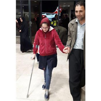 "هانیه" روی پاهای خود به کرمانشاه آمد
