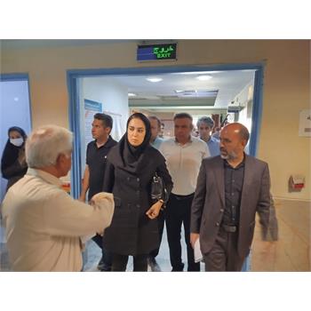 بازدید معاون توسعه مدیریت و منابع دانشگاه از پروژه فاز دوم بیمارستان خیرساز شهداء سرپل‌ذهاب