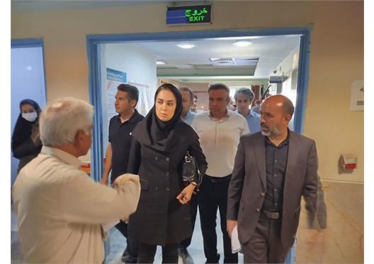 بازدید معاون توسعه مدیریت و منابع دانشگاه از پروژه فاز دوم بیمارستان خیرساز شهداء سرپل‌ذهاب