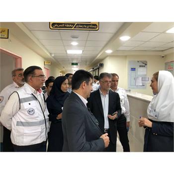بازدید رییس دانشگاه از بیمارستان‌های کرمانشاه/گزارش تصویری