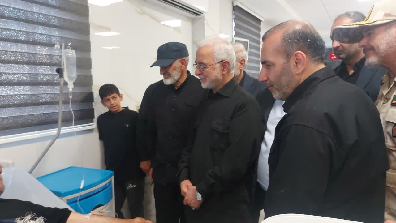 بازدید وزیر کشور از مرکز فوریت های پزشکی و خدمات سلامت ثارالله(ع)   6