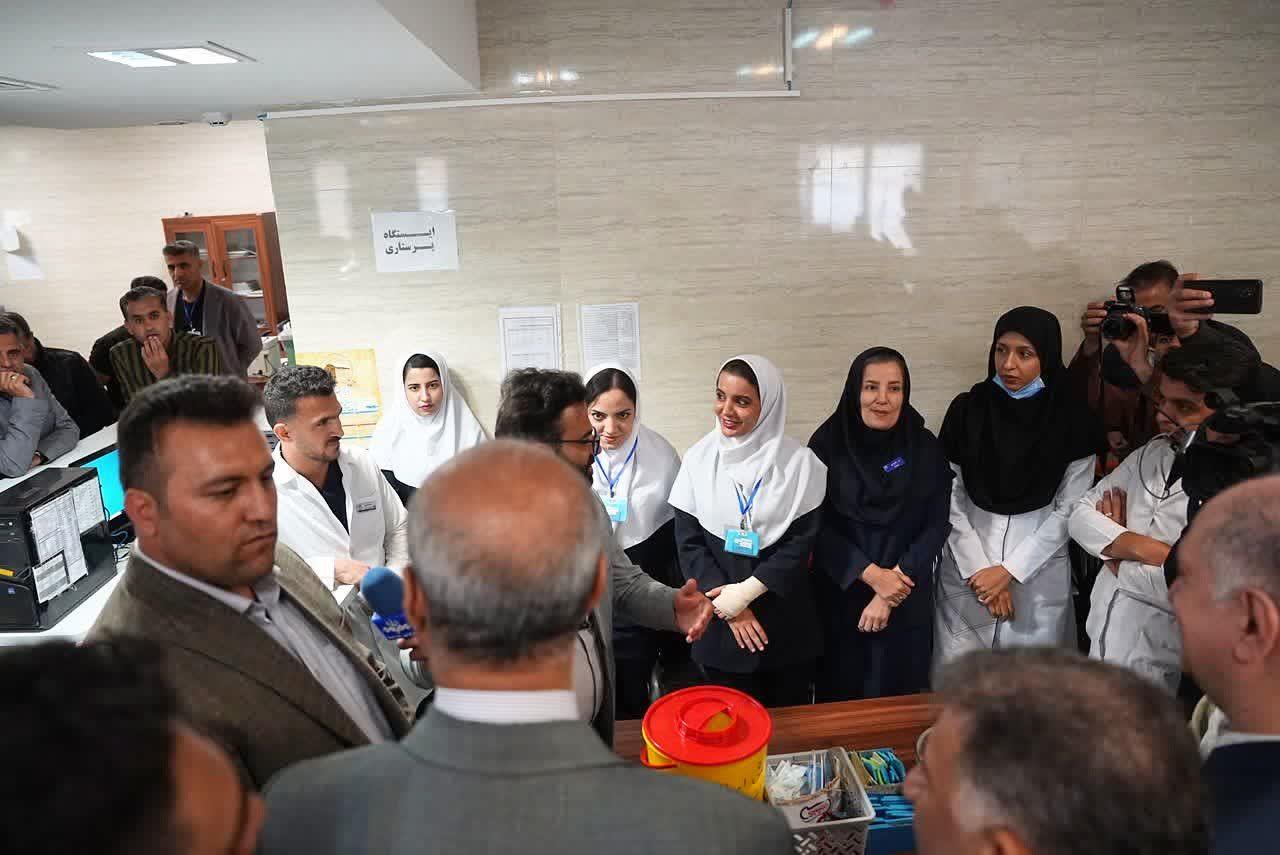 بازدید استاندار کرمانشاه و نماینده اورامانات از بیمارستان شهدای سلامت ثلاث باباجانی؛  8