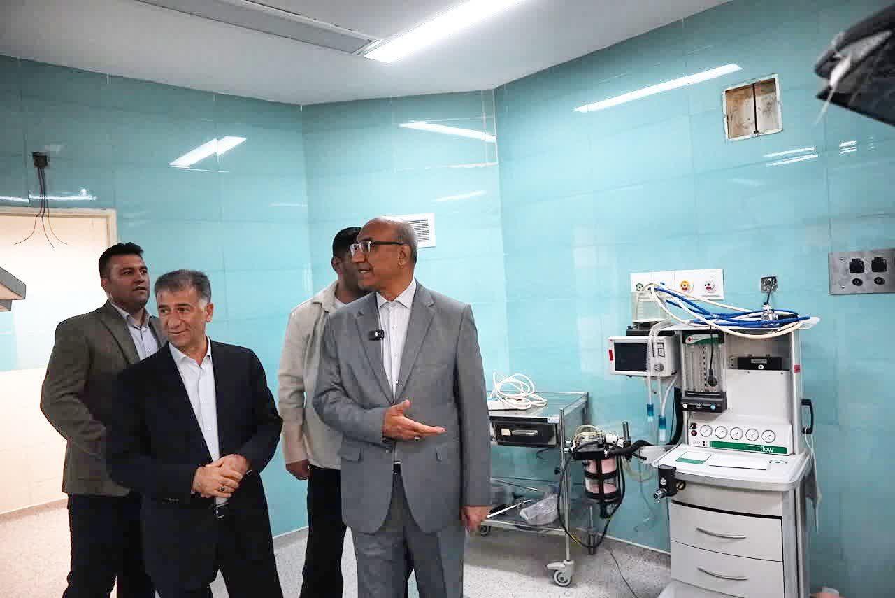 بازدید استاندار کرمانشاه و نماینده اورامانات از بیمارستان شهدای سلامت ثلاث باباجانی؛  4