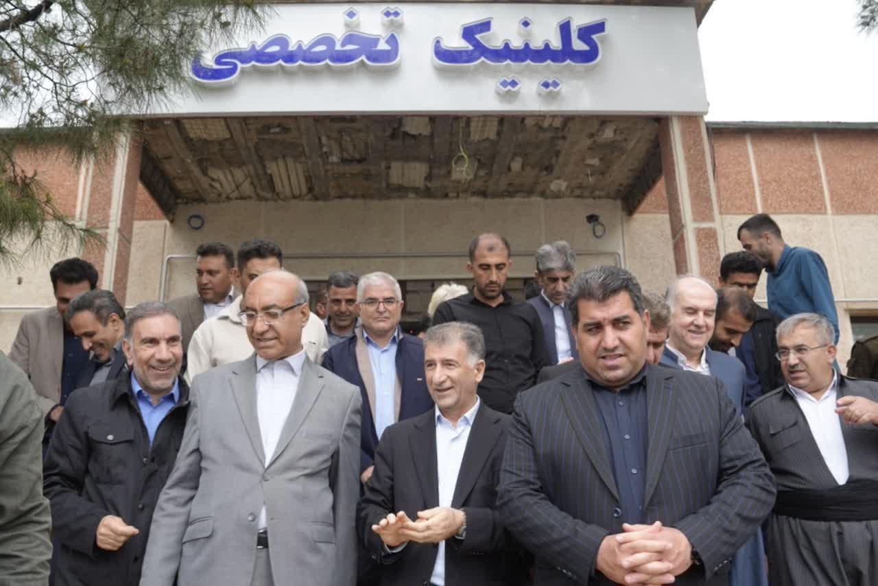 بازدید استاندار کرمانشاه و نماینده اورامانات از بیمارستان شهدای سلامت ثلاث باباجانی؛  1