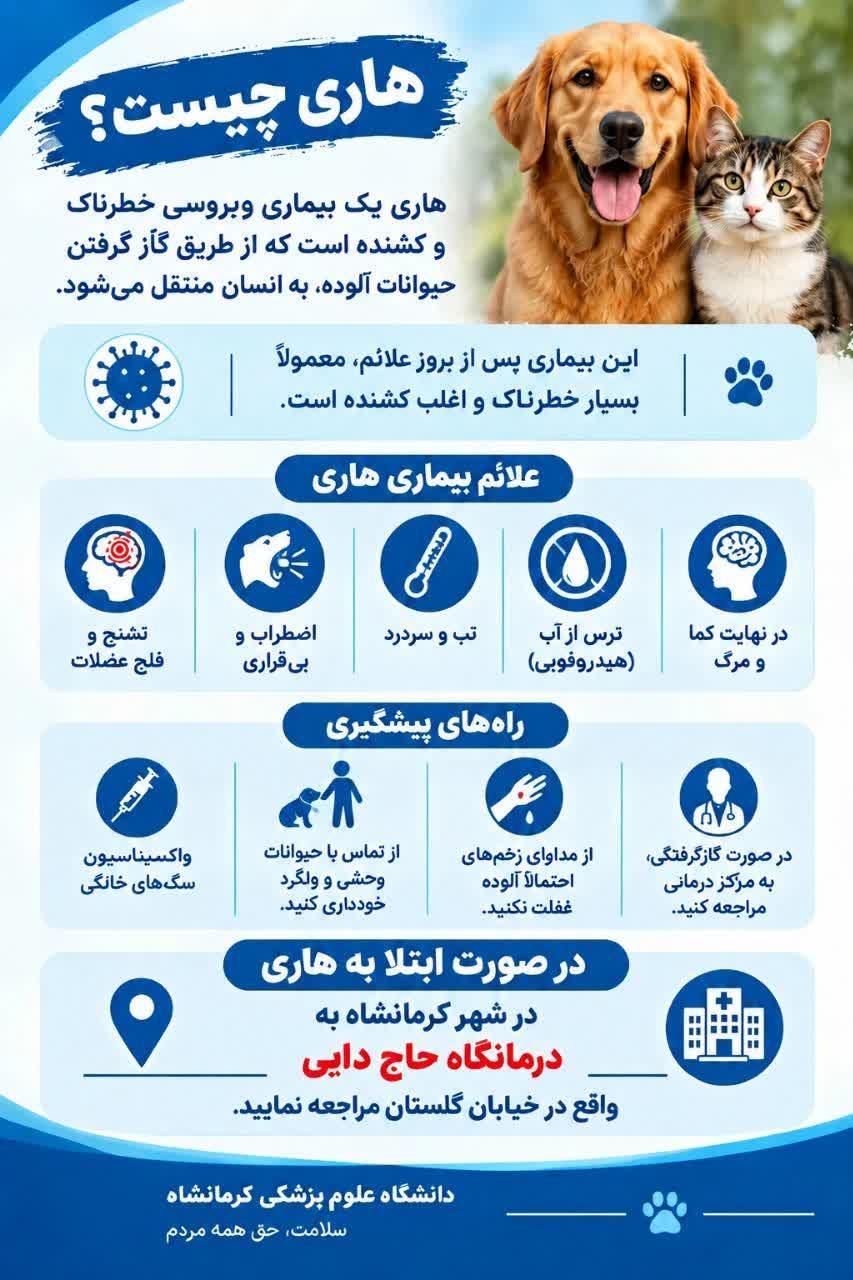 هاری؛ خطری جدی که با اقدام به‌موقع می‌توان از آن پیشگیری کرد